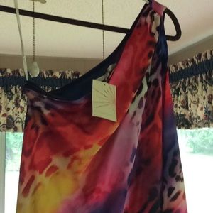 Women’s One Shoulder High Low Dress.